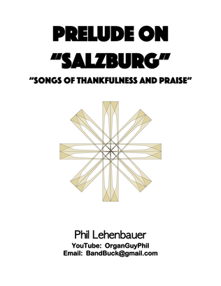 Book cover for Prelude on "Salzburg" (Songs of Thankfulness and Praise) organ work by Phil Lehenbauer