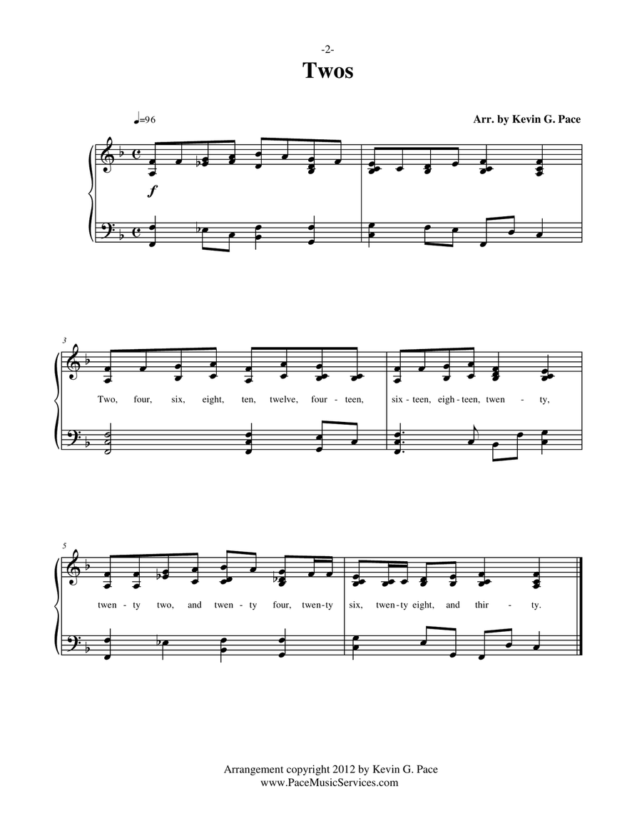 Times Tables Songbook Unison Choir scores gallery preview page 5