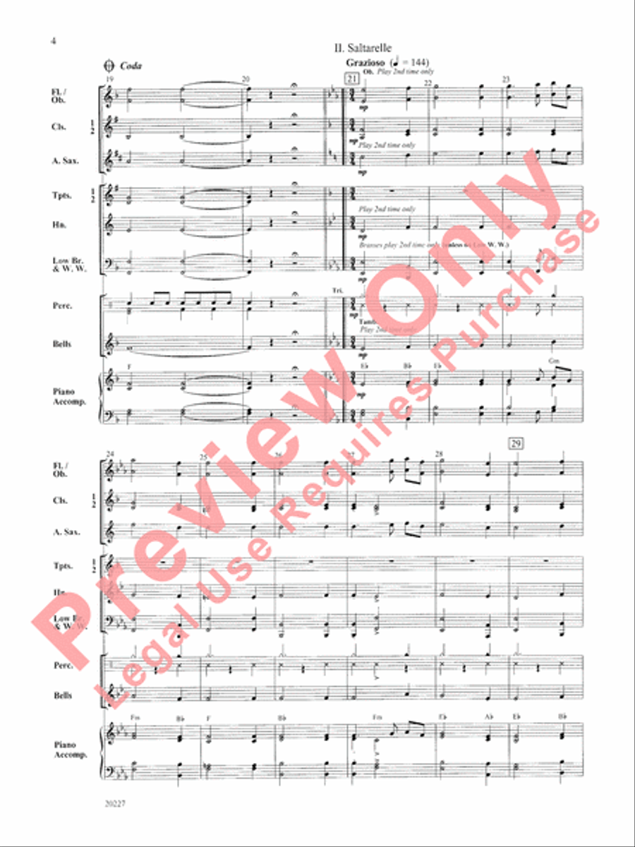 Renaissance Dances Concert Band scores gallery preview page 5