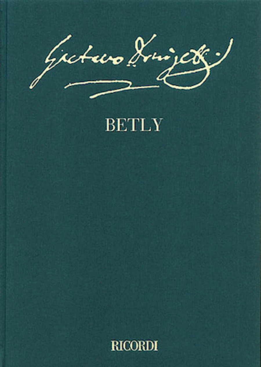 Betly Critical Edition Full Score, Hardbound, Two-volume set with critical commentary