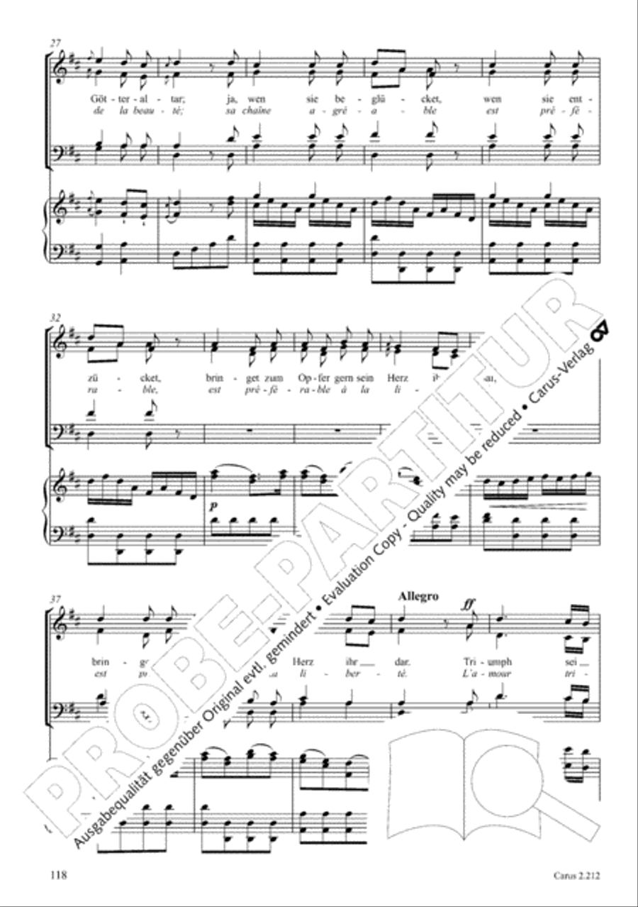 Love songs. Choral collection with CD 4-Part scores gallery preview page 100