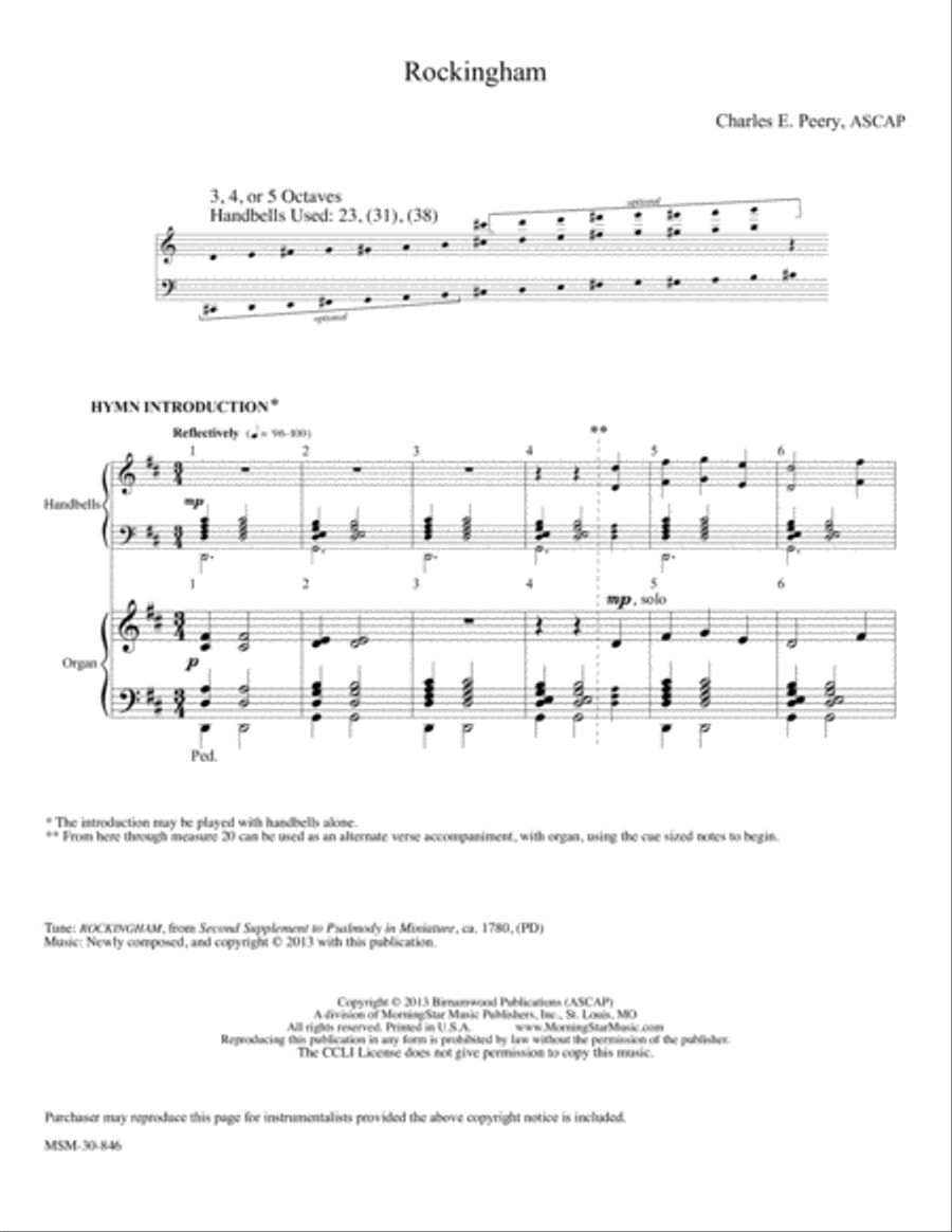 Rockingham Choir scores gallery preview page 1
