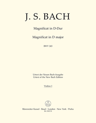 Book cover for Magnificat D major BWV 243