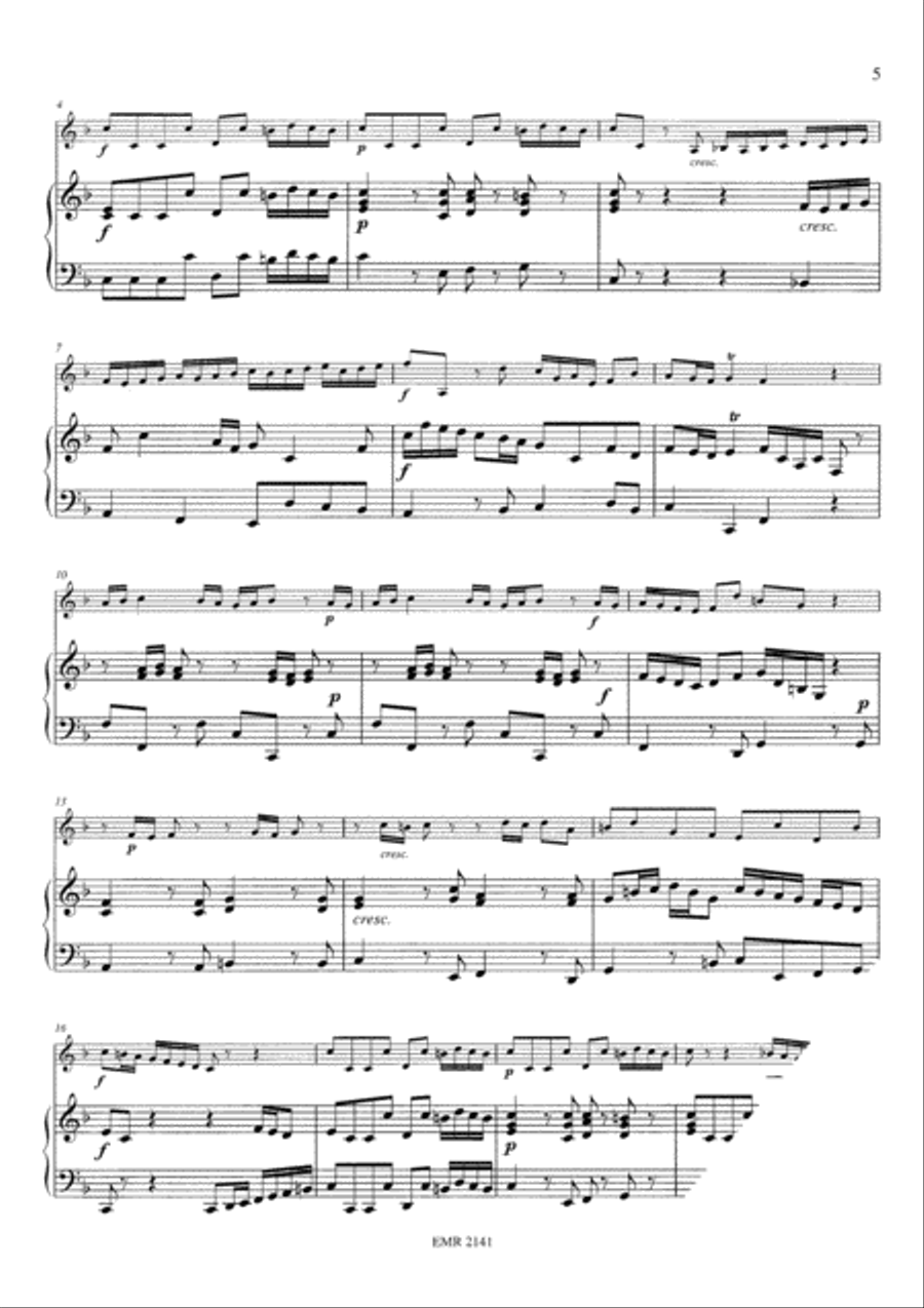 Sonata No. 3 in F Major Organ scores gallery preview page 5