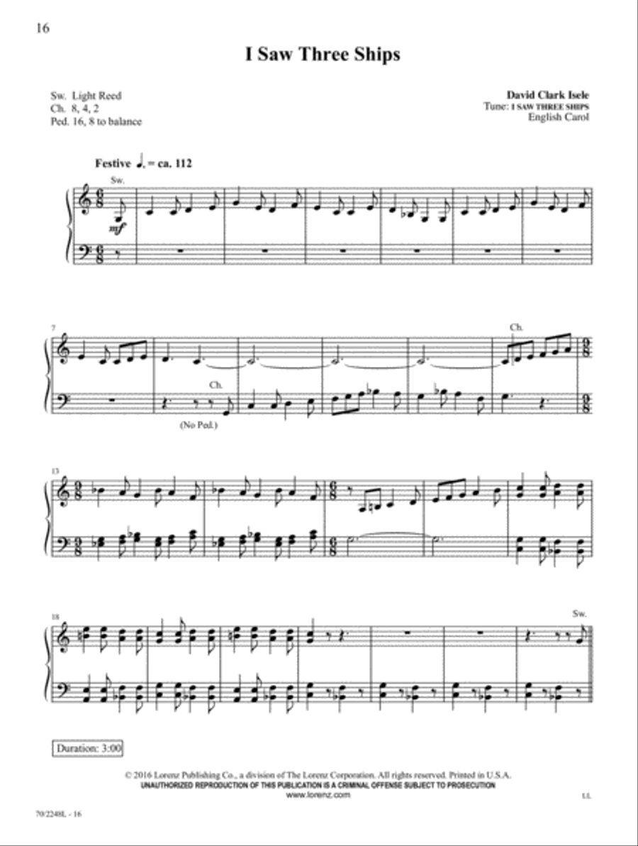 Yuletide Joy Organ Solo scores gallery preview page 6