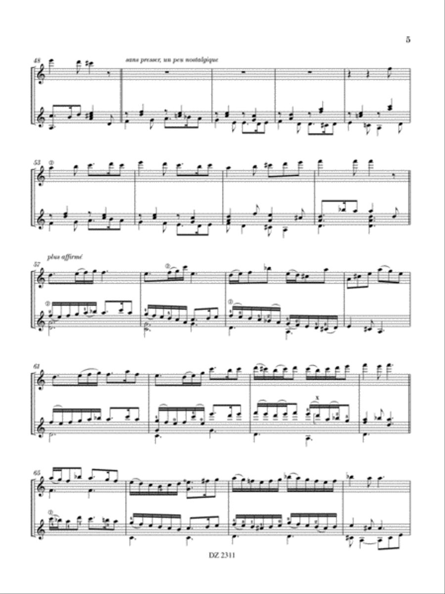 Greensleeves’changes Classical Guitar scores gallery preview page 5