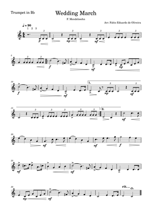 Wedding March (Mendelssohn) - Easy Arrangement