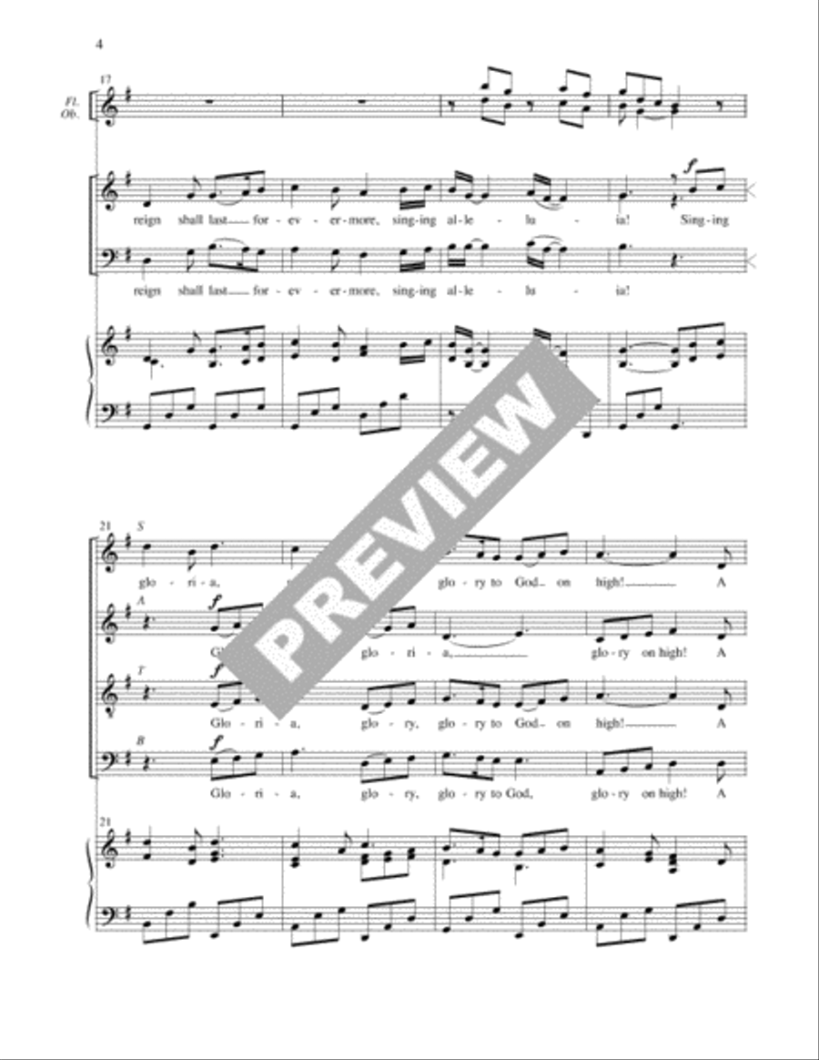 A Child Is Born in Bethlehem - Full Score and Parts 4-Part scores gallery preview page 5