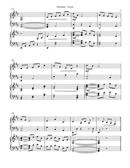 Serenata, Op. 6, No 1, Harp Duet by Enrico Toselli Pedal Harp - Digital Sheet Music