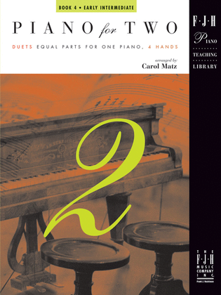 Book cover for Piano for Two, Book 4