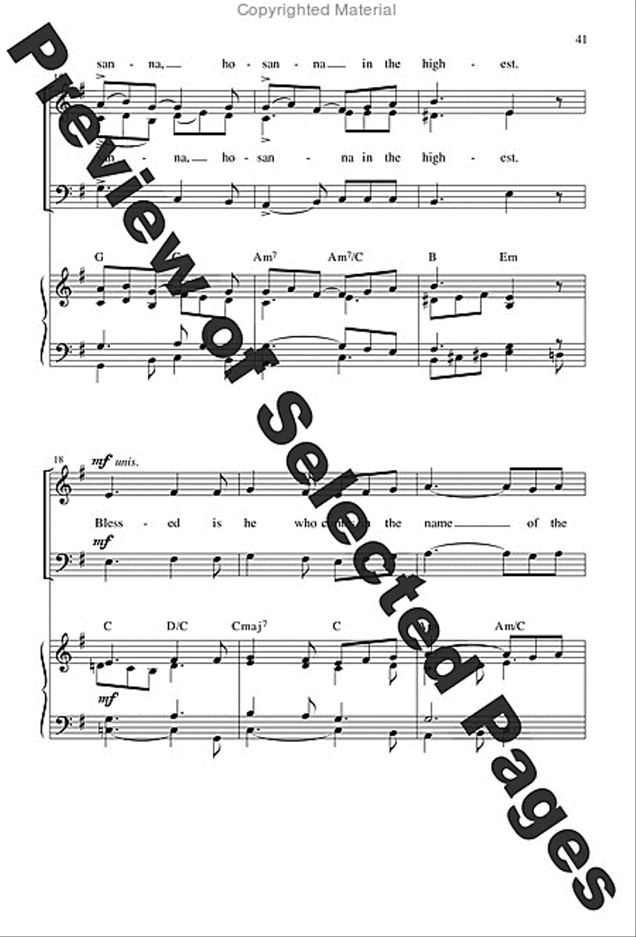 Mass of the Angels and Saints - Choral / Accompaniment Edition 3-Part scores gallery preview page 22
