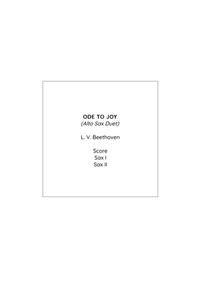 Ode to Joy for sax duet image number null