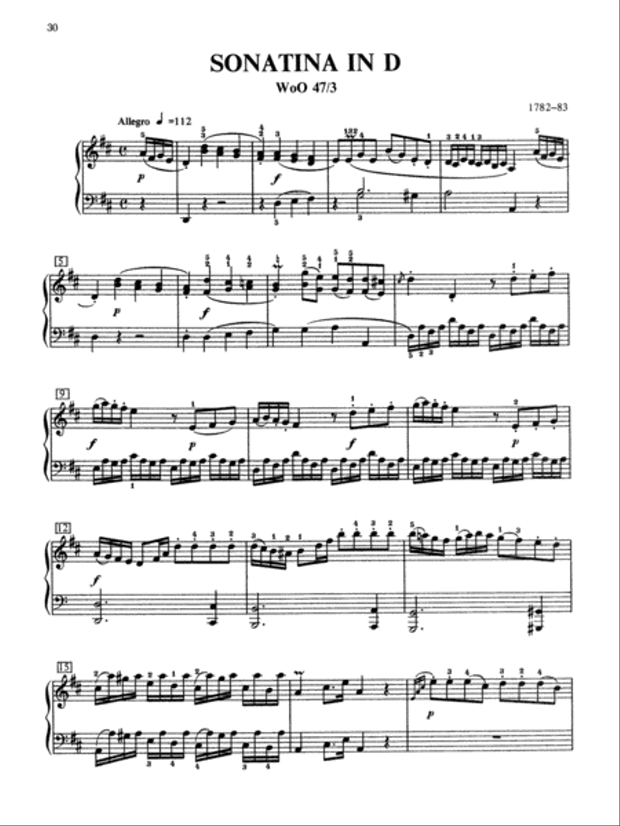 Beethoven: 7 Sonatinas Beethoven: 7 Sonatinas Piano Solo scores gallery preview page 4