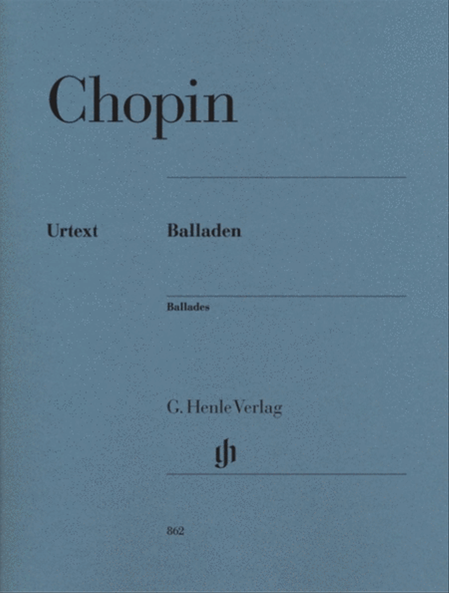 Chopin - Ballades Urtext Ed Mullemann Theopold Piano Solo scores gallery preview page 1