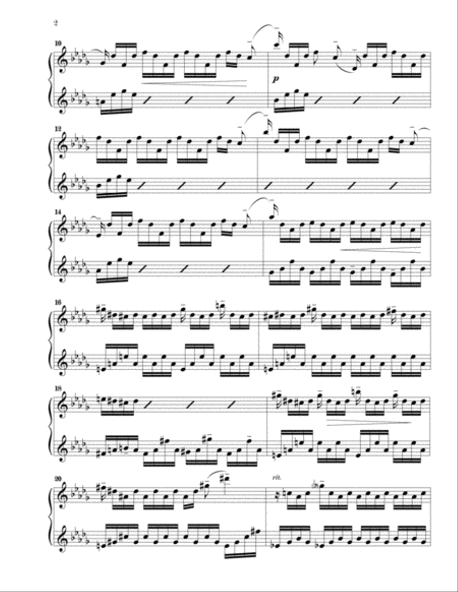 Water Water Piano Solo scores gallery preview page 2