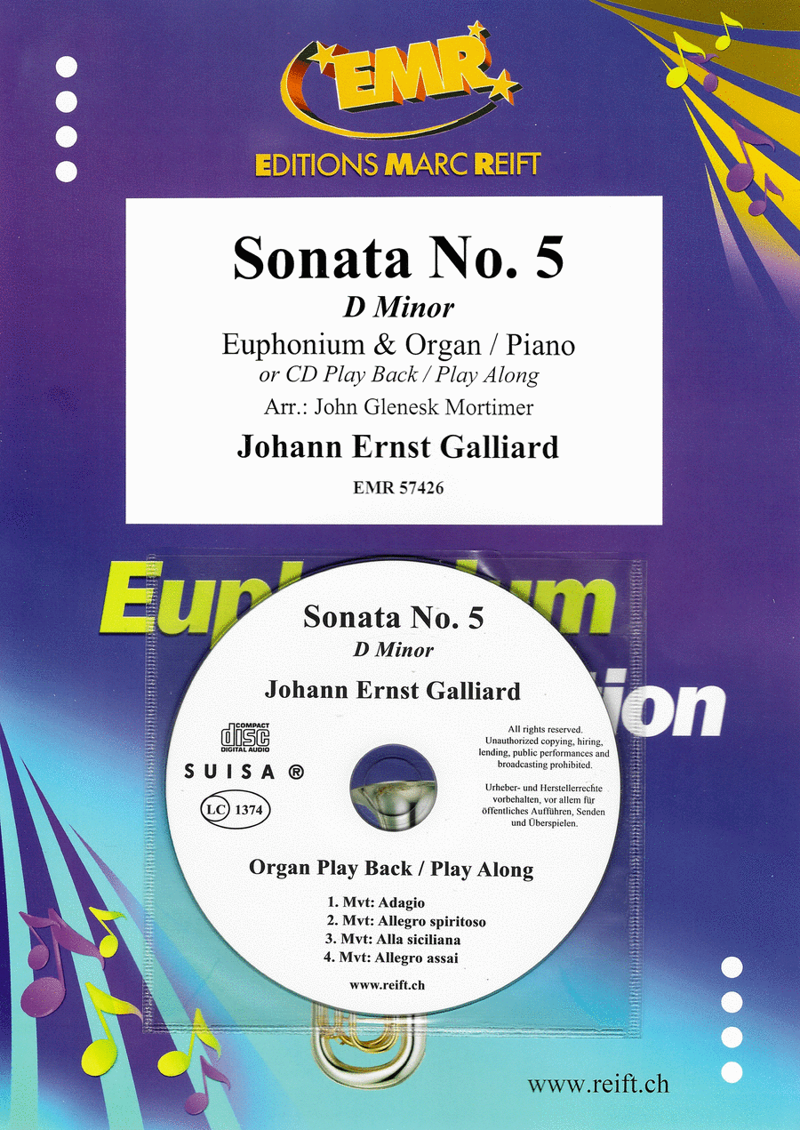 Sonata No. 5 Euphonium scores gallery preview page 1