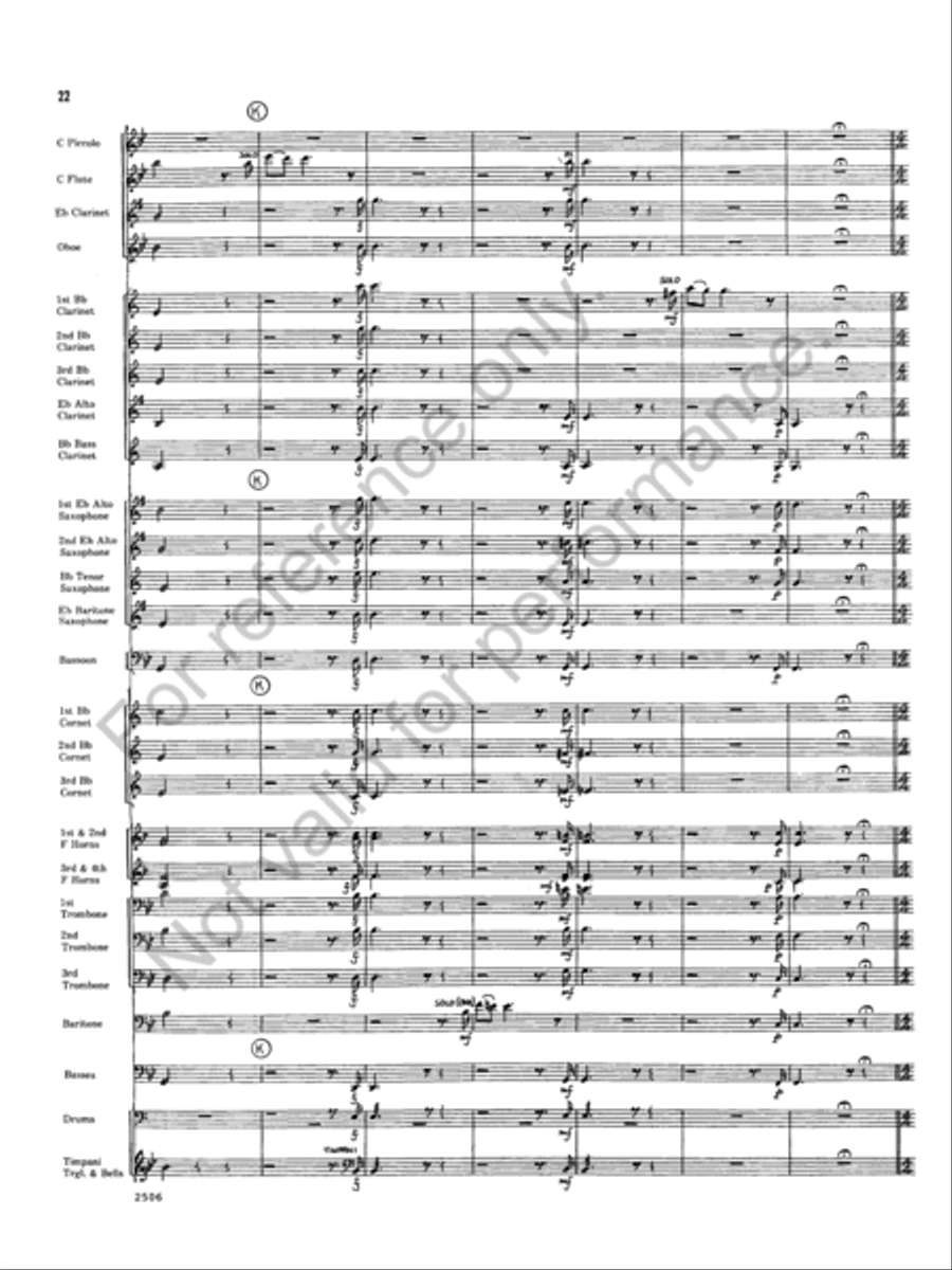 Armida Concert Band scores gallery preview page 22