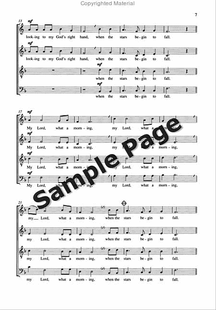 Spirituals And Gospels,4 Ch.sc 4-Part scores gallery preview page 8