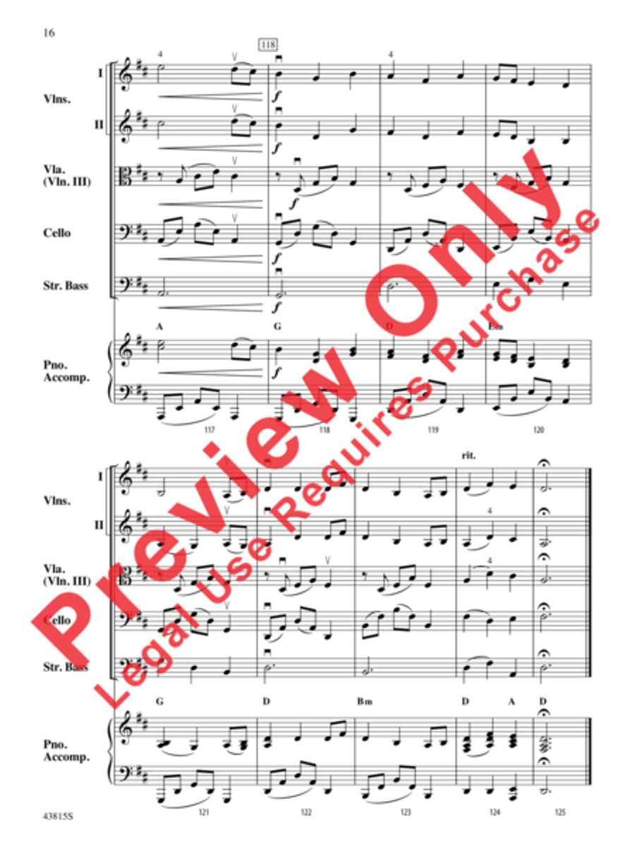 A Revolutionary War Tale String Orchestra scores gallery preview page 17