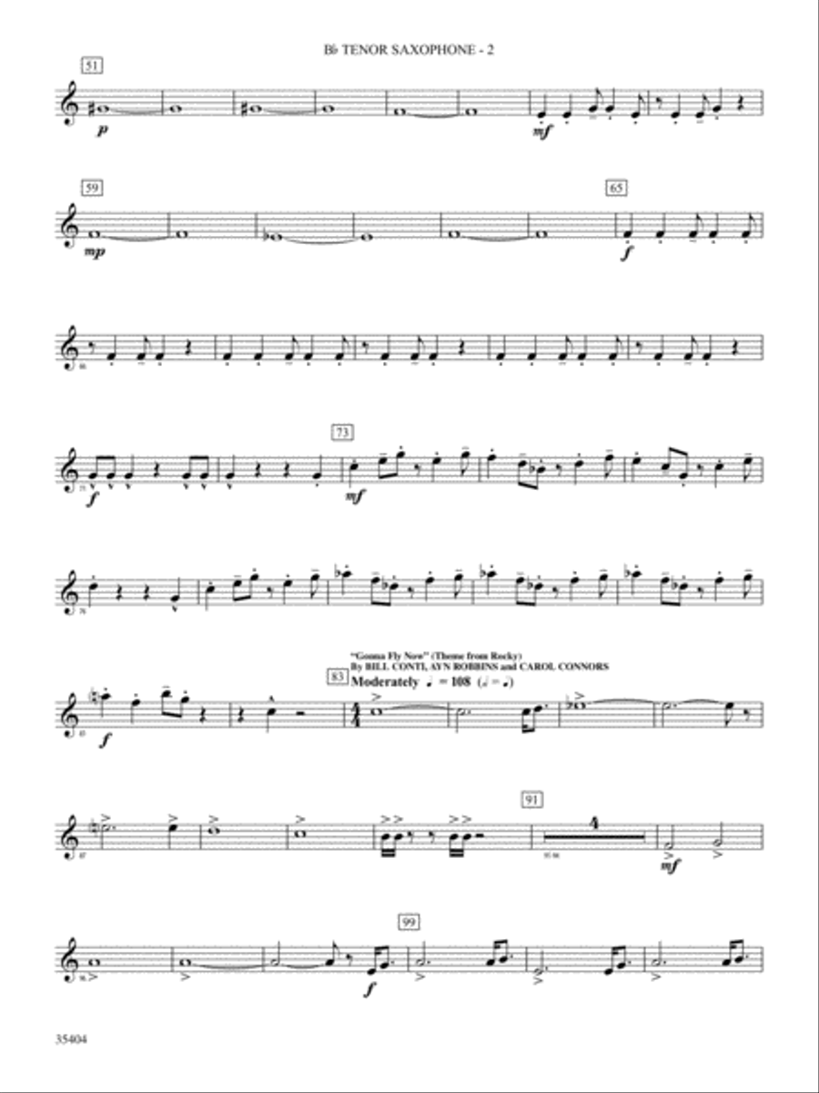 Maynard Madness: B-flat Tenor Saxophone Concert Band scores gallery preview page 2
