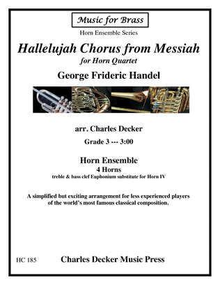 Book cover for Hallelujah Chorus from Messiah for Horn Quartet