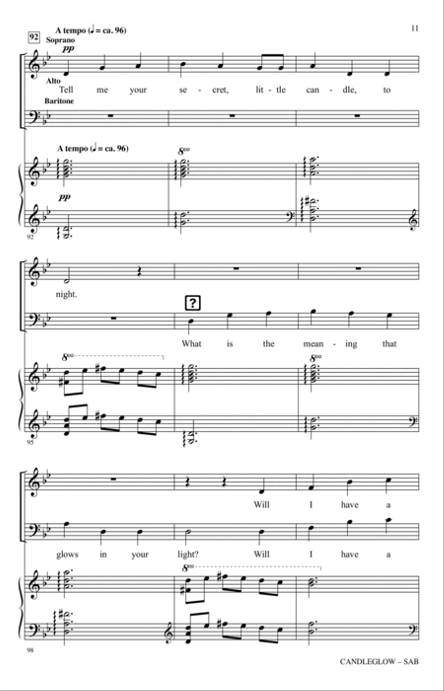 Candleglow Candleglow 3-Part scores gallery preview page 10
