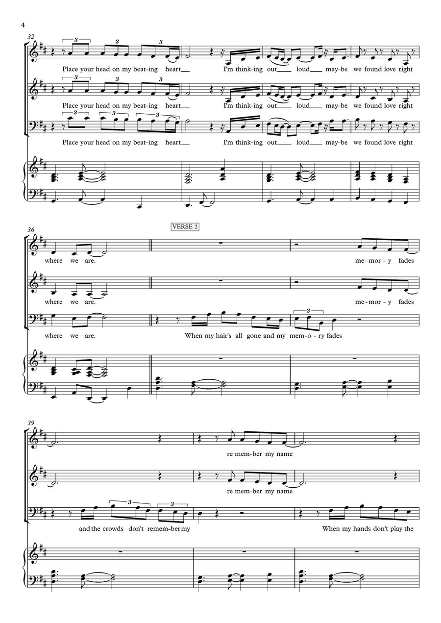 Thinking Out Loud 3-Part scores gallery preview page 4
