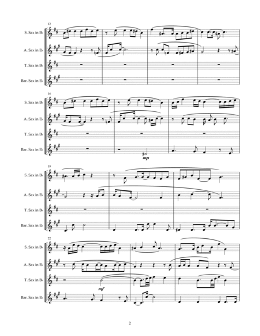 There Is A Voice There Is A Voice Woodwind Quartet scores gallery preview page 3