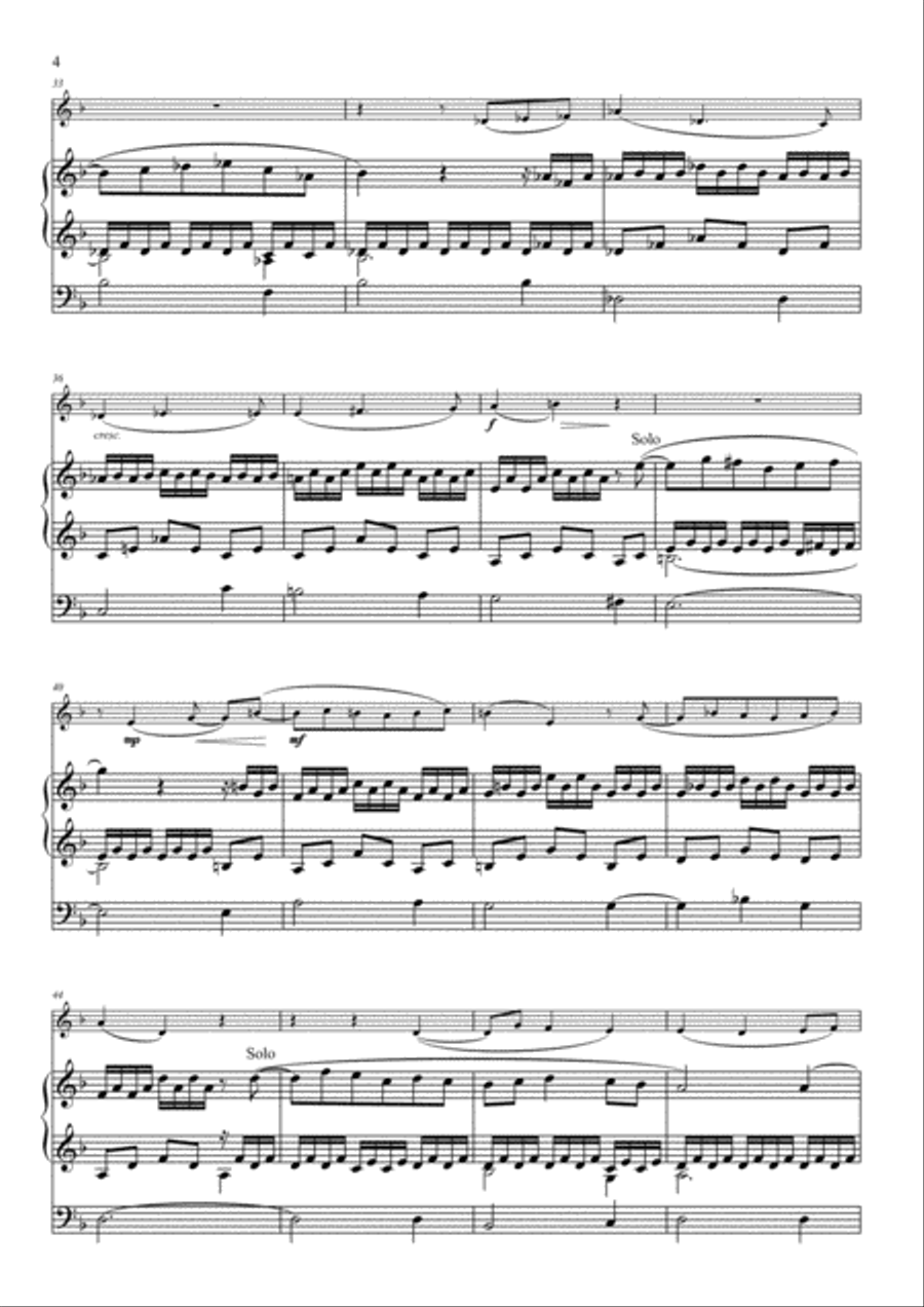 Romance for Alto Saxophone and Organ Romance for Alto Saxophone and Organ Woodwind Duet scores gallery preview page 4