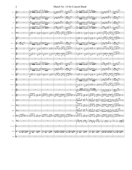 March No. 14 for Concert Band image number null