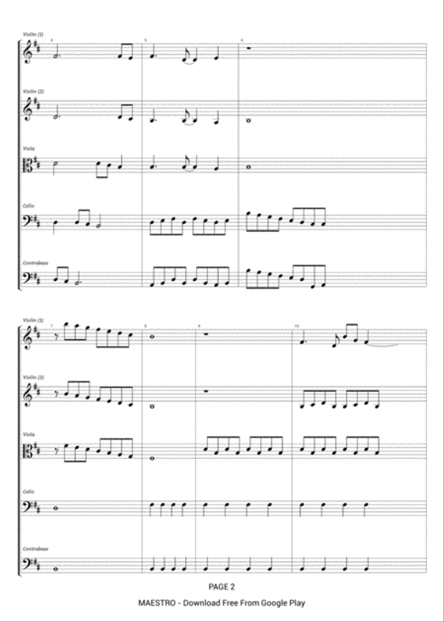 Angels on Earth Angels on Earth String Orchestra scores gallery preview page 2