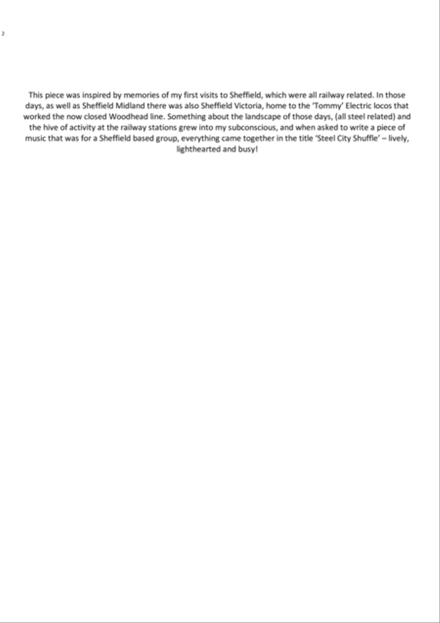Steel City Shuffle Steel City Shuffle Set of Parts scores gallery preview page 2