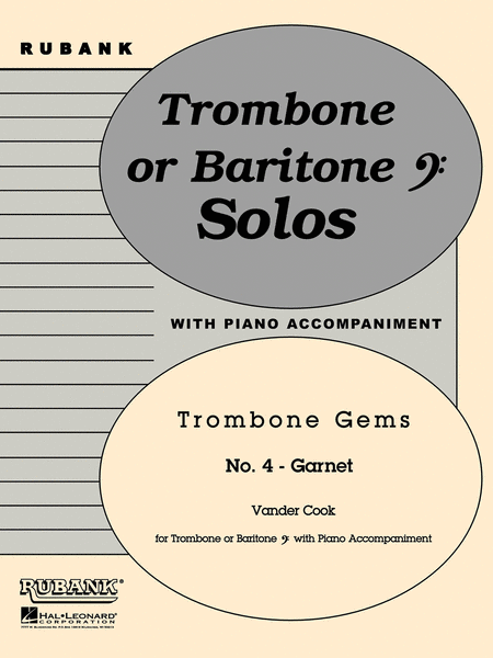 Garnet - Vandercook Trombone Gem Series (With Piano Accompaniment)