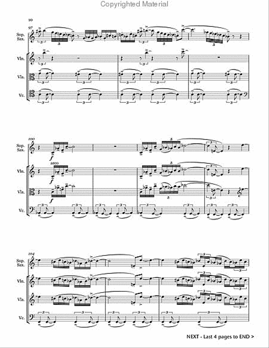 Quartet Chamber Music scores gallery preview page 13