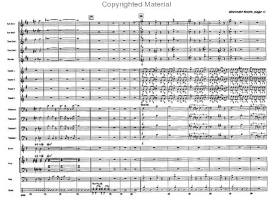 Alternate Route Jazz Ensemble scores gallery preview page 17