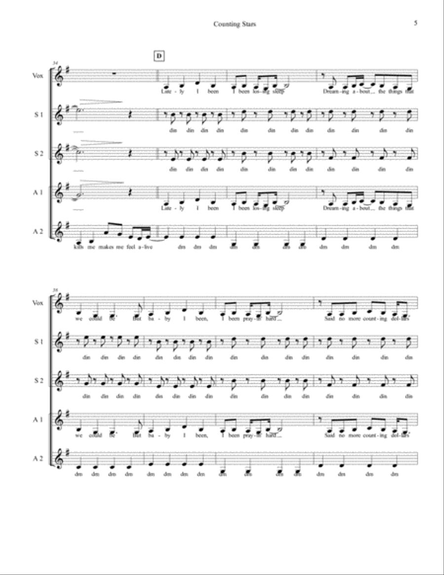 Counting Stars SSAA scores gallery preview page 5