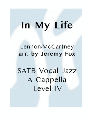Book cover for In My Life