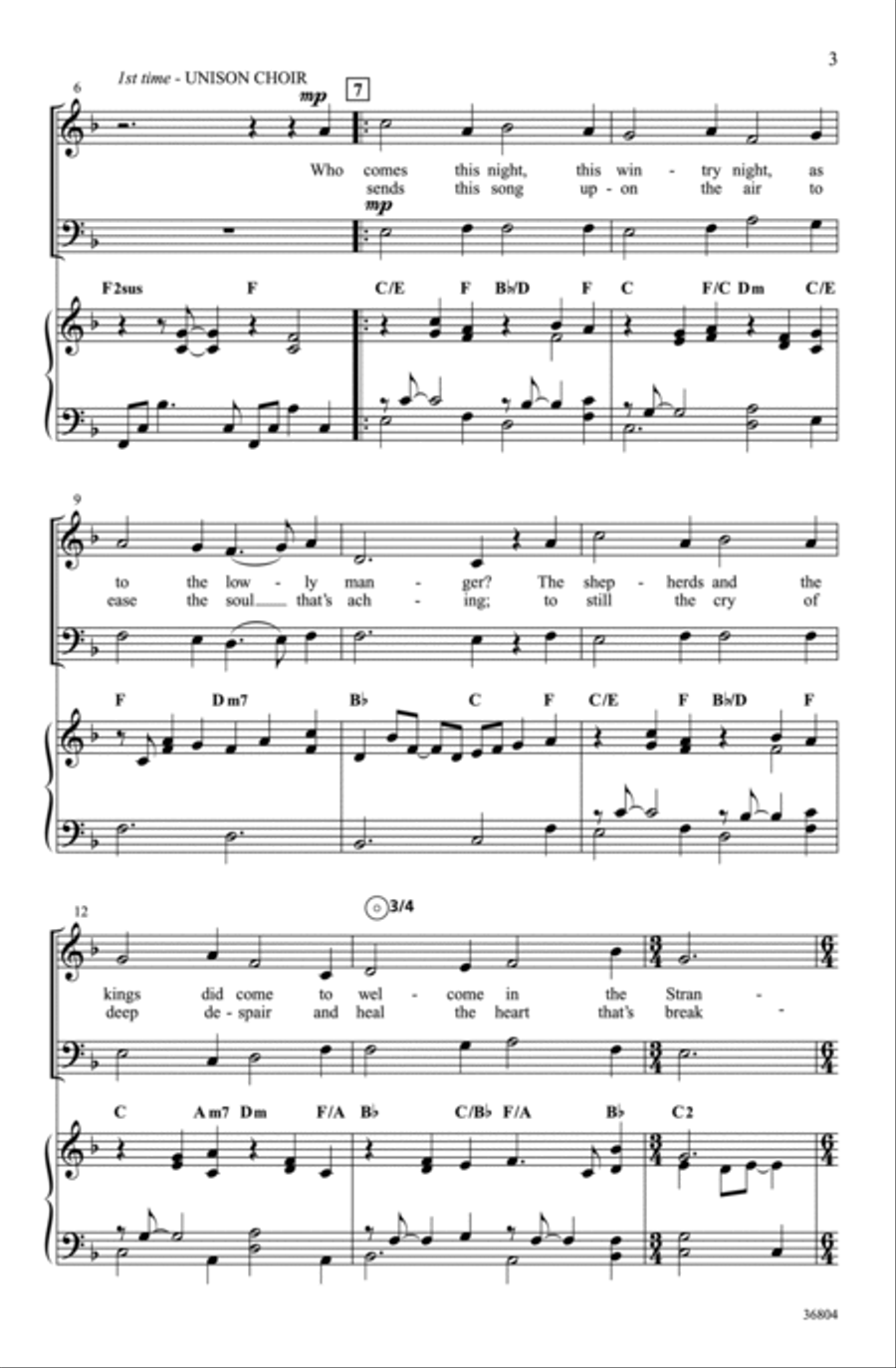 Who Comes This Night? Choir scores gallery preview page 3