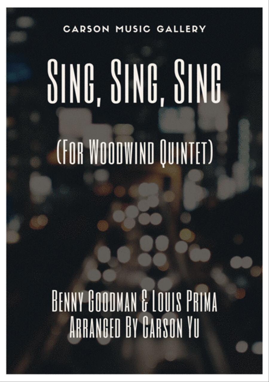 Sing, Sing, Sing Woodwind Quintet scores gallery preview page 1