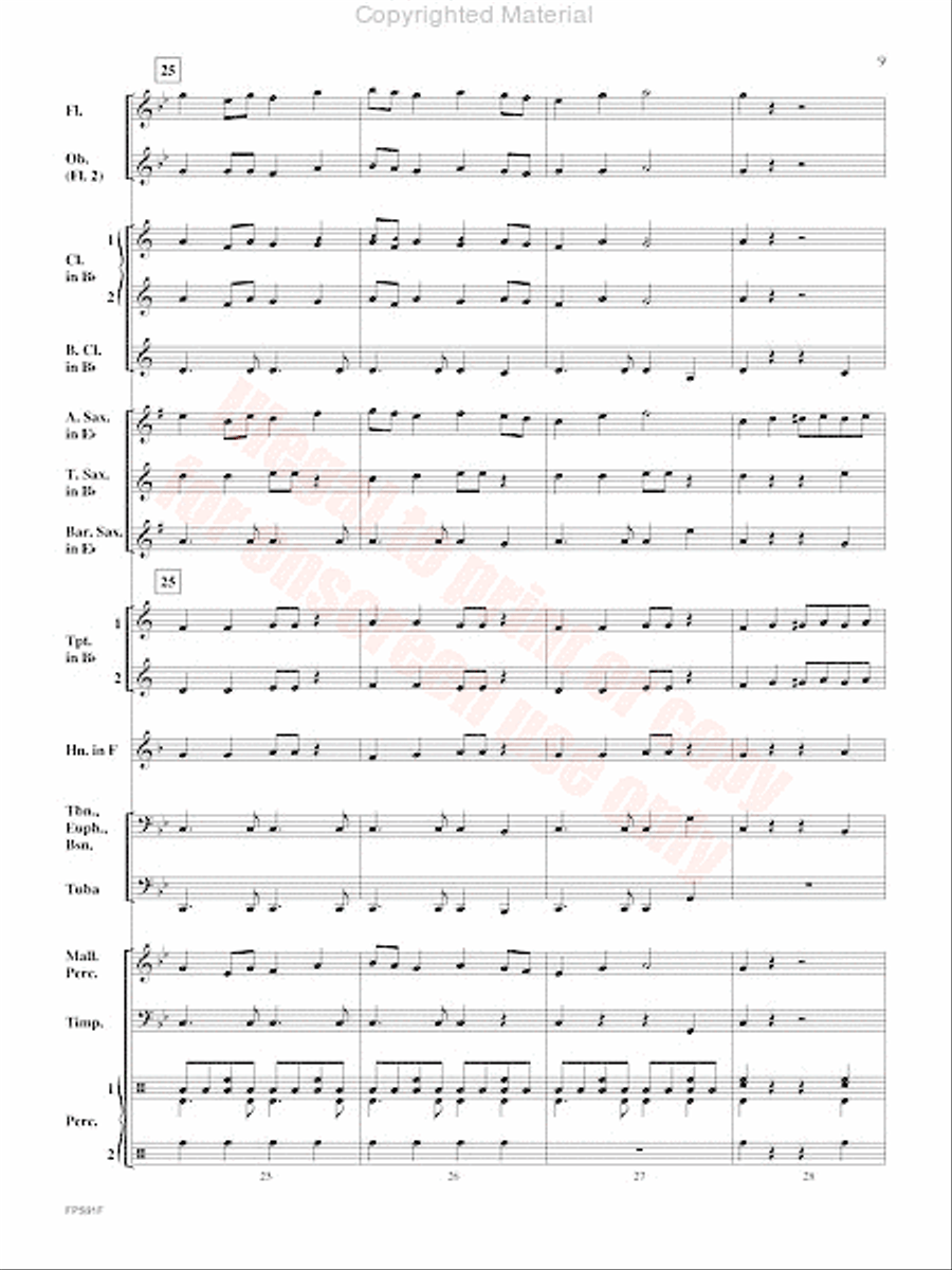 Junk Funk Concert Band scores gallery preview page 10