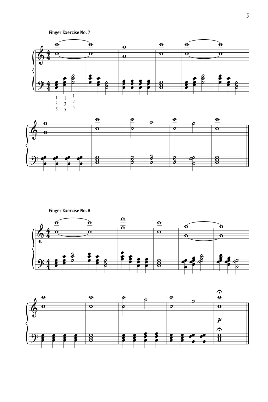 Fun with Chords: Finger Exercise Collection image number null