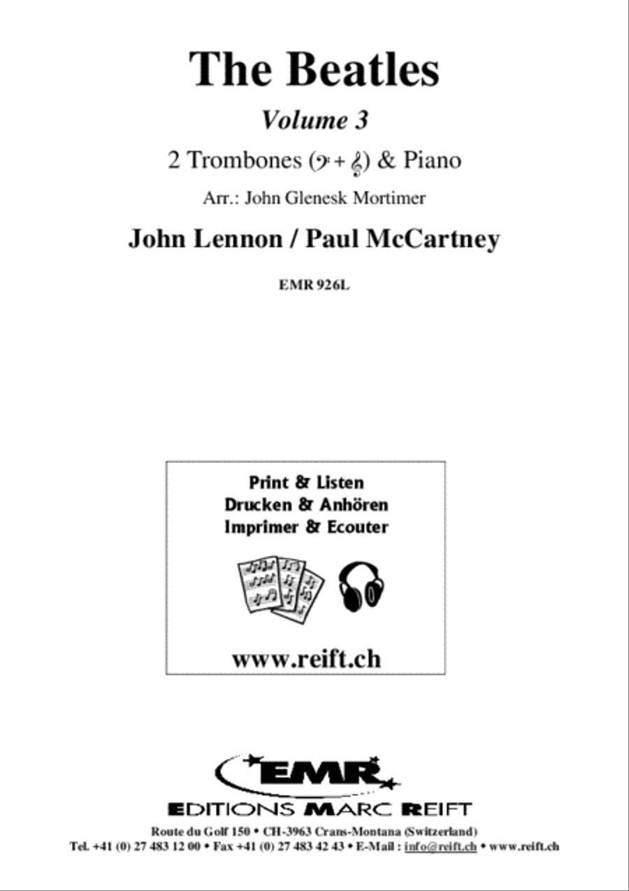 The Beatles Vol. 3 The Beatles Vol. 3 Trombone Duet scores gallery preview page 2