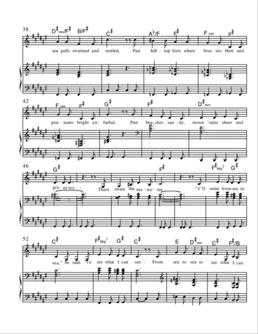 The Voyage of the Manatee Voice scores gallery preview page 3