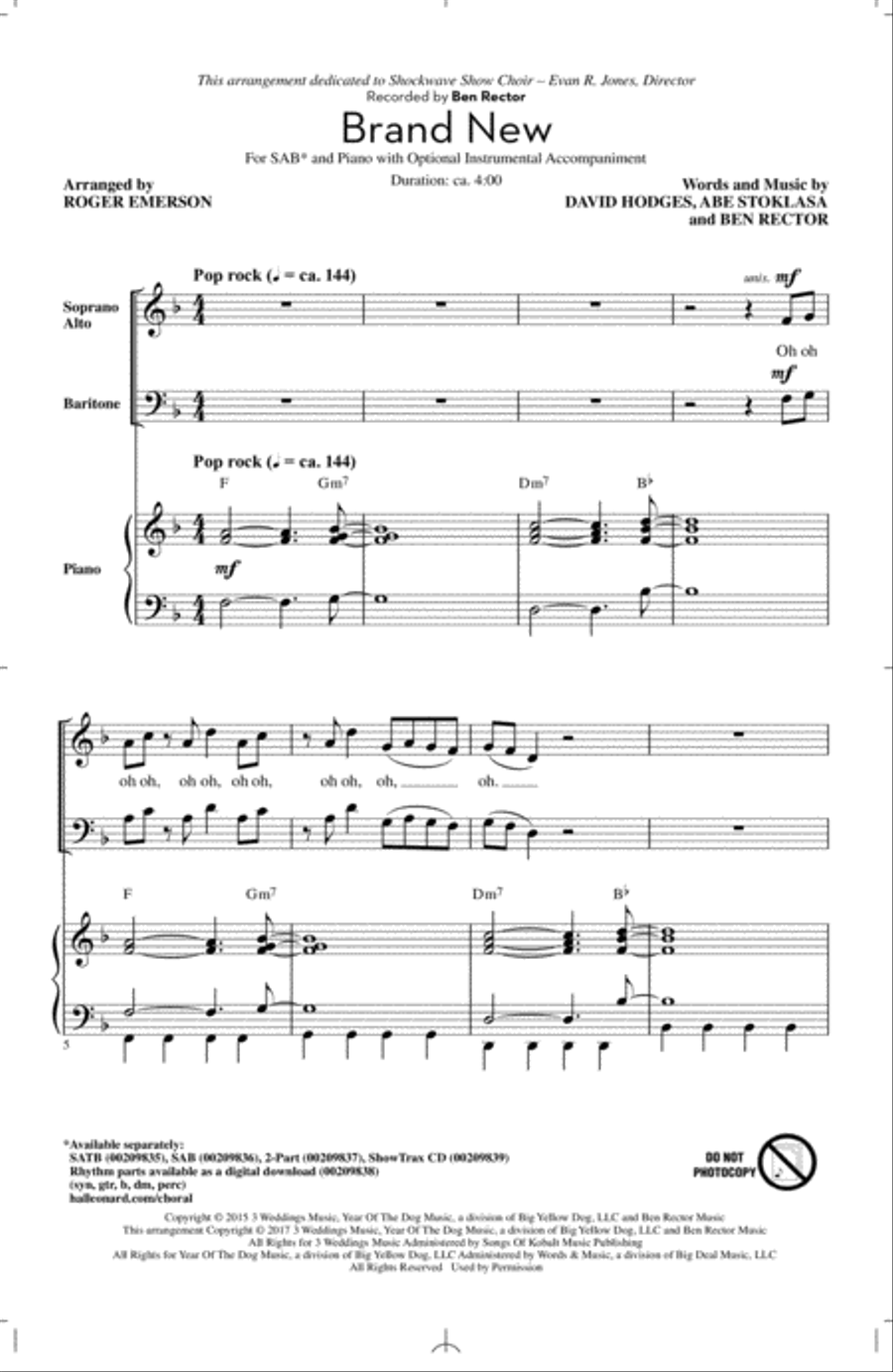Brand New 3-Part scores gallery preview page 1