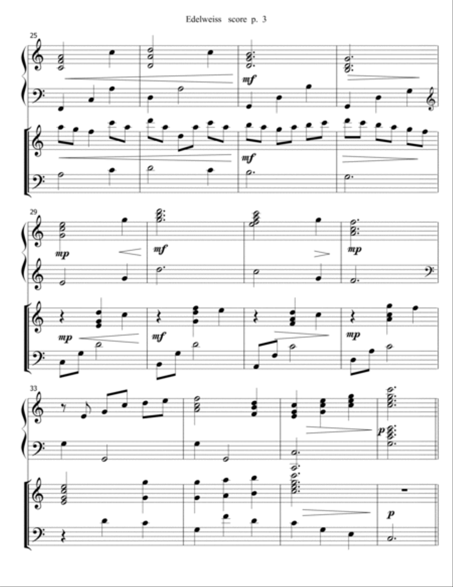 Edelweiss Harp scores gallery preview page 3