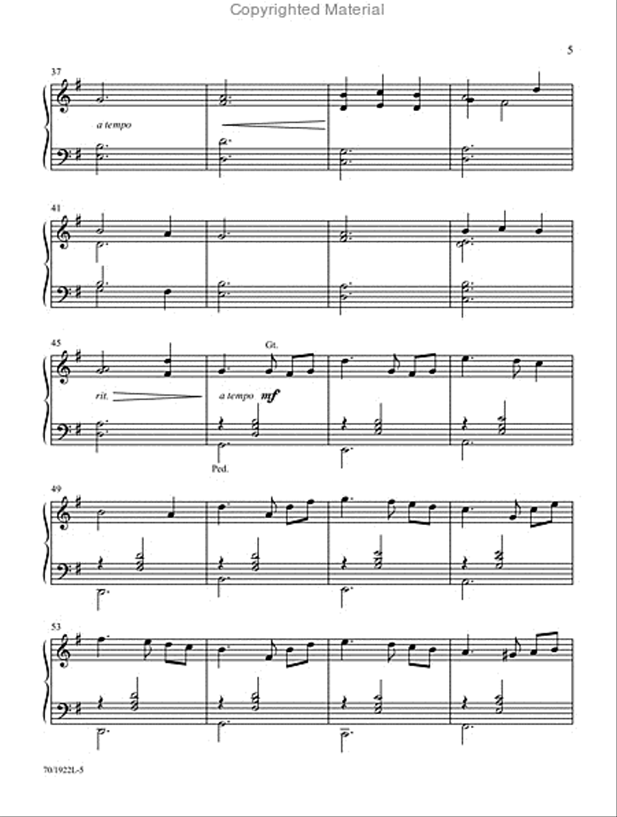 Mark Hayes: Carols for Organ, Vol. 3 Organ Solo scores gallery preview page 4