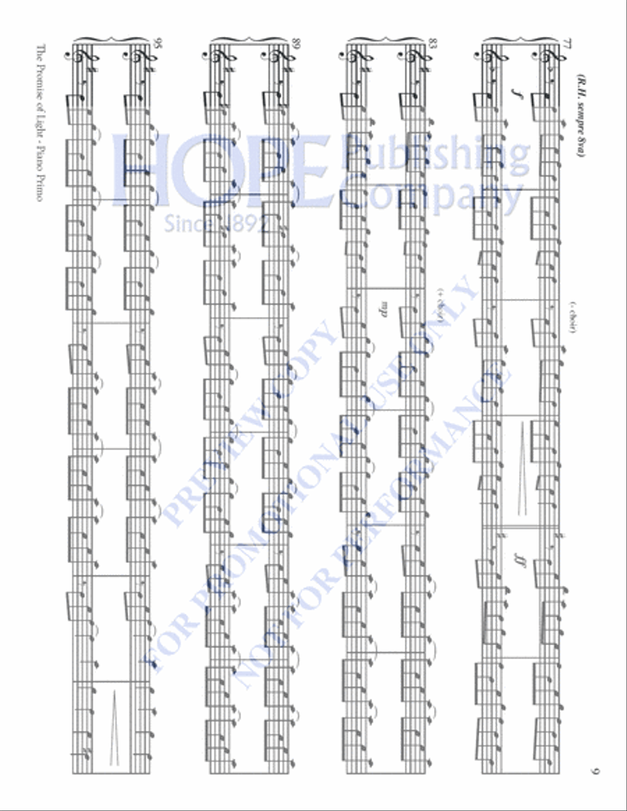 The Promise of Light Choir scores gallery preview page 10
