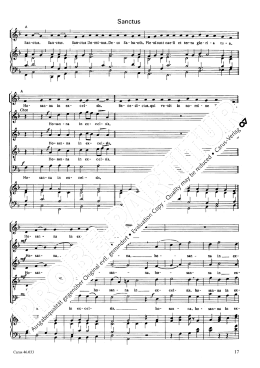 Missa Choralis zu GL 401-404 4-Part scores gallery preview page 18