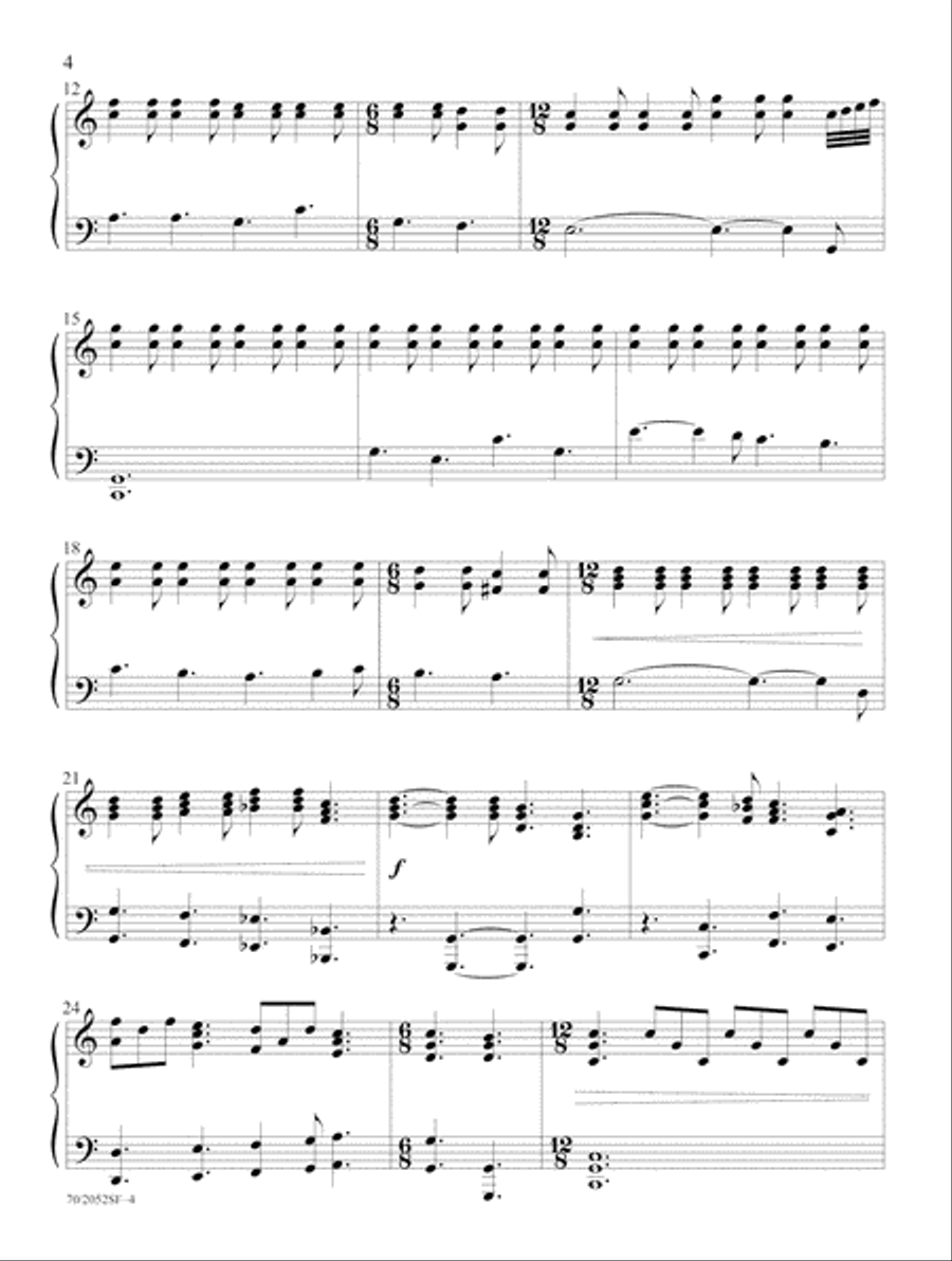 The Day of Celebration (Digital Delivery) Piano Solo scores gallery preview page 4