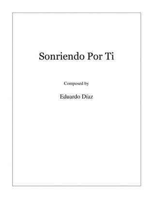 Book cover for Sonriendo Por Ti